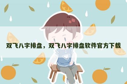 双飞八字排盘，双飞八字排盘软件官方下载