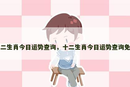 十二生肖今日运势查询，十二生肖今日运势查询免费