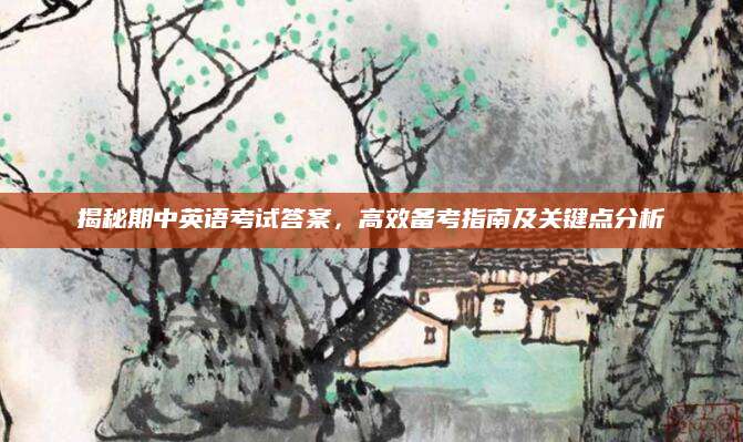 揭秘期中英语考试答案，高效备考指南及关键点分析