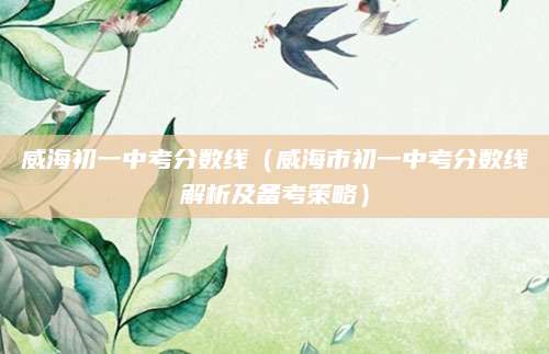 威海初一中考分数线（威海市初一中考分数线解析及备考策略）