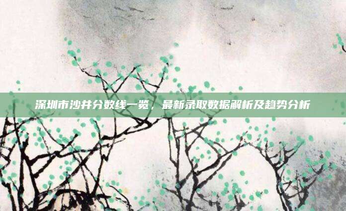 深圳市沙井分数线一览，最新录取数据解析及趋势分析