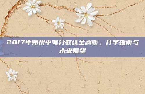 2017年朔州中考分数线全解析，升学指南与未来展望