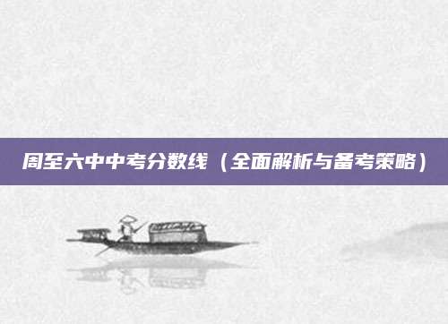 周至六中中考分数线（全面解析与备考策略）
