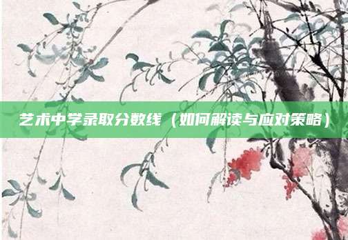 艺术中学录取分数线（如何解读与应对策略）