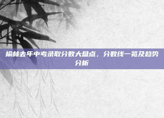 榆林去年中考录取分数大盘点，分数线一览及趋势分析