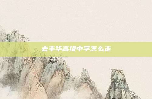 去丰华高级中学怎么走
