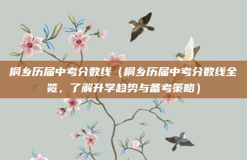 桐乡历届中考分数线（桐乡历届中考分数线全览，了解升学趋势与备考策略）