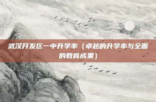 武汉开发区一中升学率（卓越的升学率与全面的教育成果）