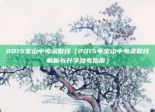 2015宝山中考录取线（2015年宝山中考录取线解析与升学参考指南）
