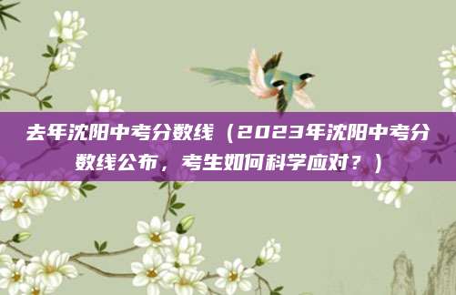去年沈阳中考分数线（2023年沈阳中考分数线公布，考生如何科学应对？）