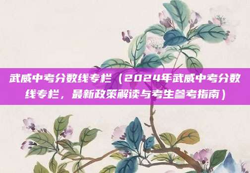 武威中考分数线专栏（2024年武威中考分数线专栏，最新政策解读与考生参考指南）