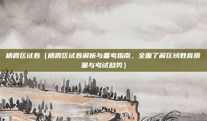栖霞区试卷（栖霞区试卷解析与备考指南，全面了解区域教育质量与考试趋势）