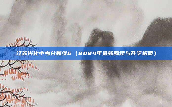 江苏兴化中考分数线6（2024年最新解读与升学指南）