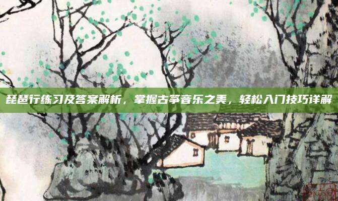 琵琶行练习及答案解析，掌握古筝音乐之美，轻松入门技巧详解