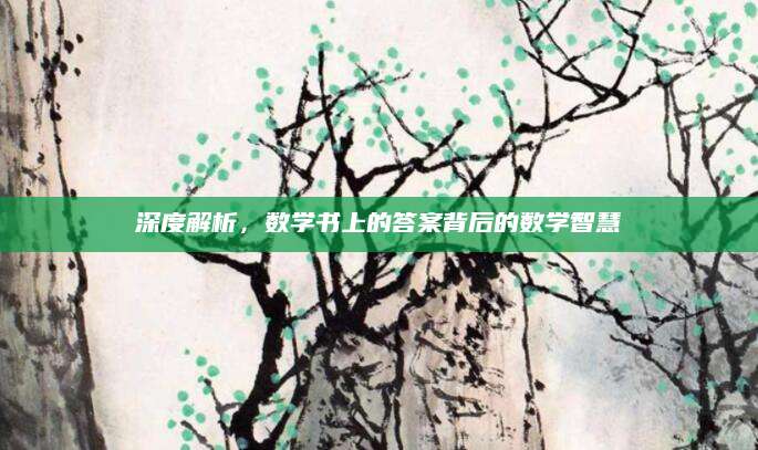 深度解析，数学书上的答案背后的数学智慧