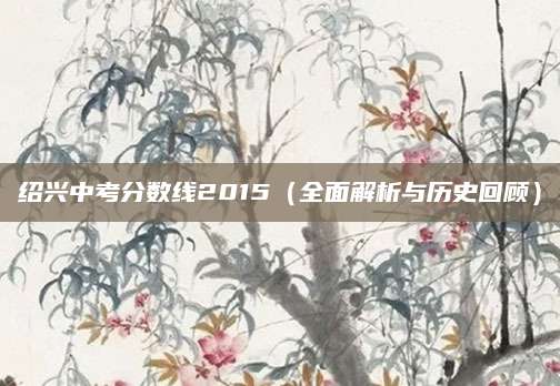 绍兴中考分数线2015（全面解析与历史回顾）