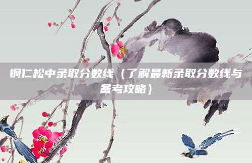 铜仁松中录取分数线（了解最新录取分数线与备考攻略）
