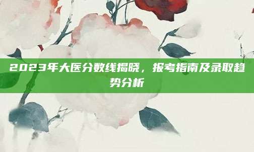 2023年大医分数线揭晓，报考指南及录取趋势分析